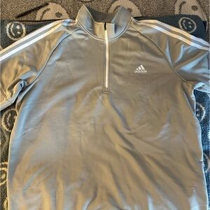 Mens Adidas Long sleeve half zip